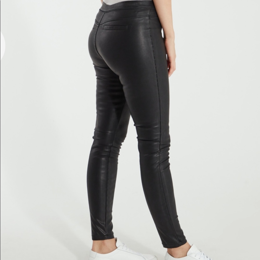 Blank NYC Pull On Leather Leggings - Picture 8 of 8